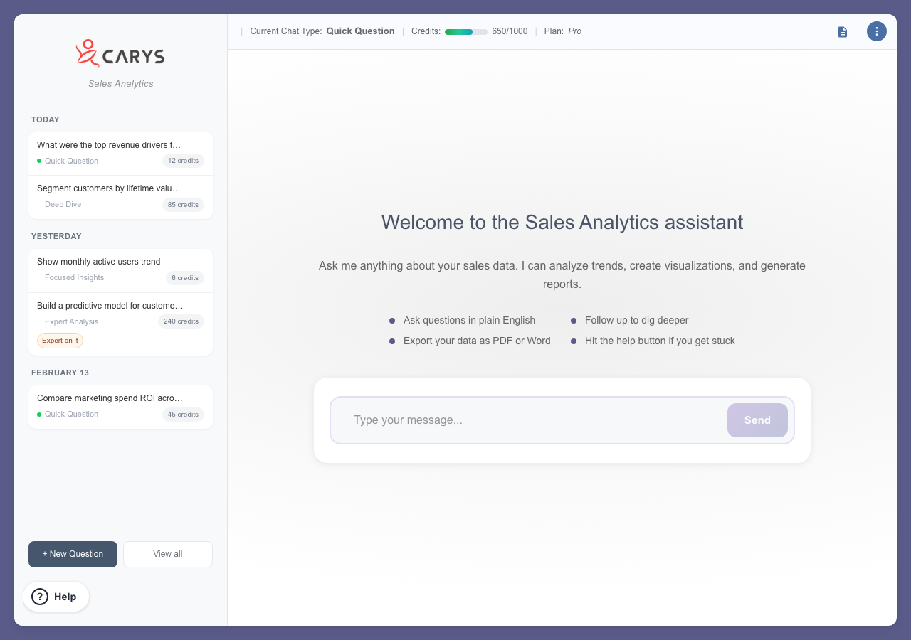 Ask in Plain English